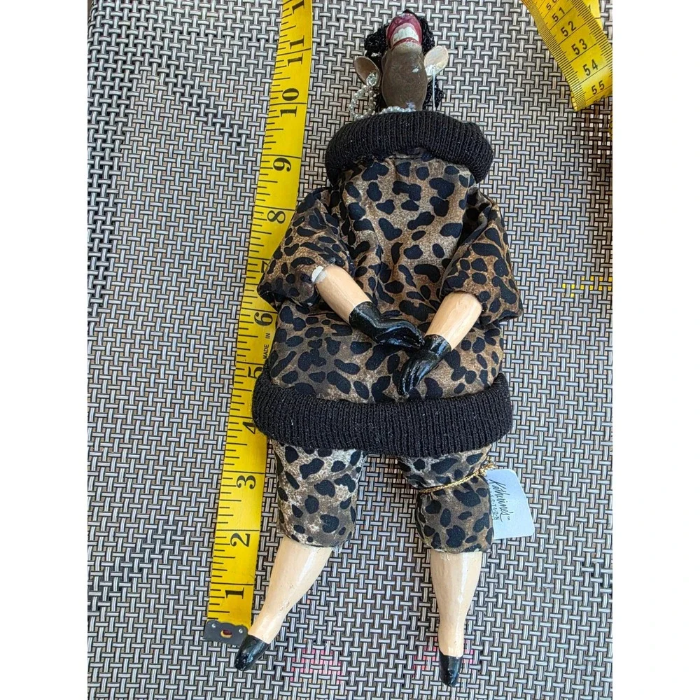 Katherines Collection Silver Lake Leopard Print Diva Donkey Doll Figurine 11in